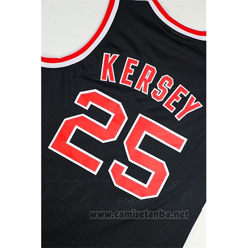 Camiseta Portland Trail Blazers Jerome Kersey #25 Retro Negro